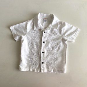 NWOT Gymboree Boys Linen Button Down Shirt 4T